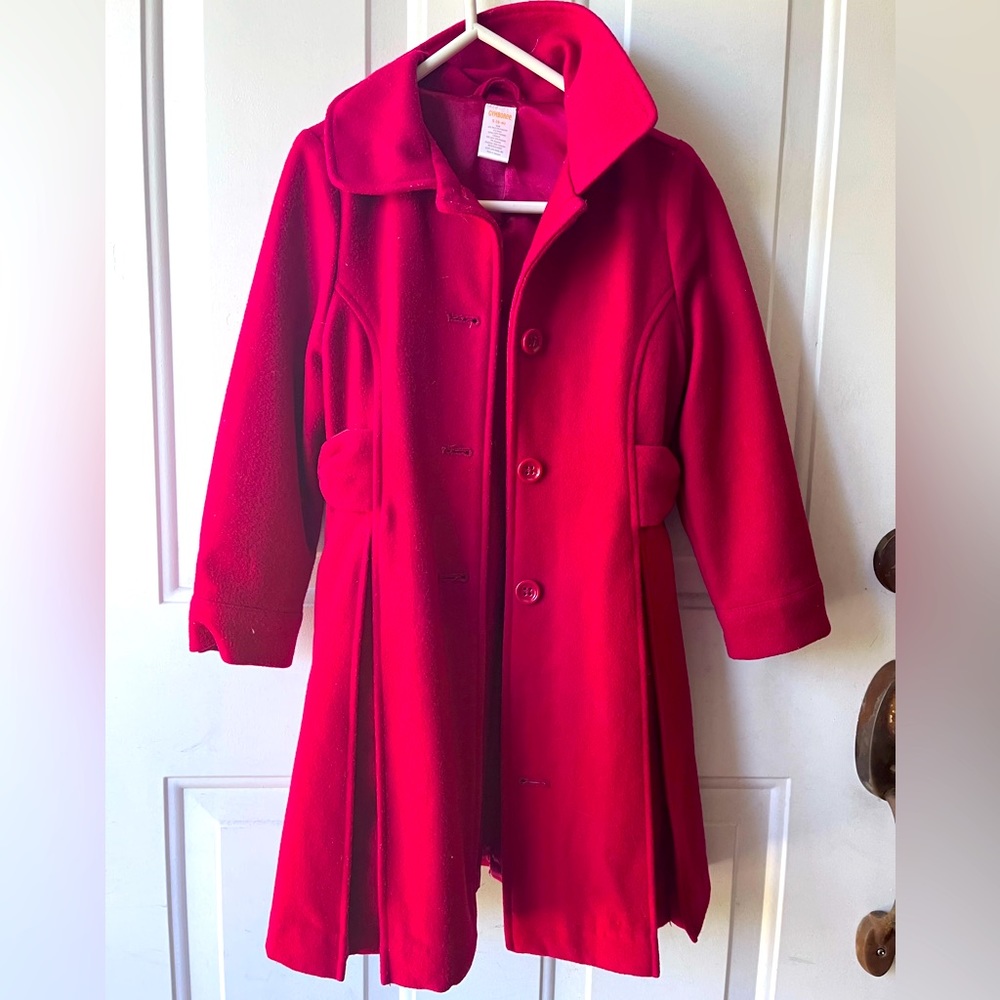 Red dress coat